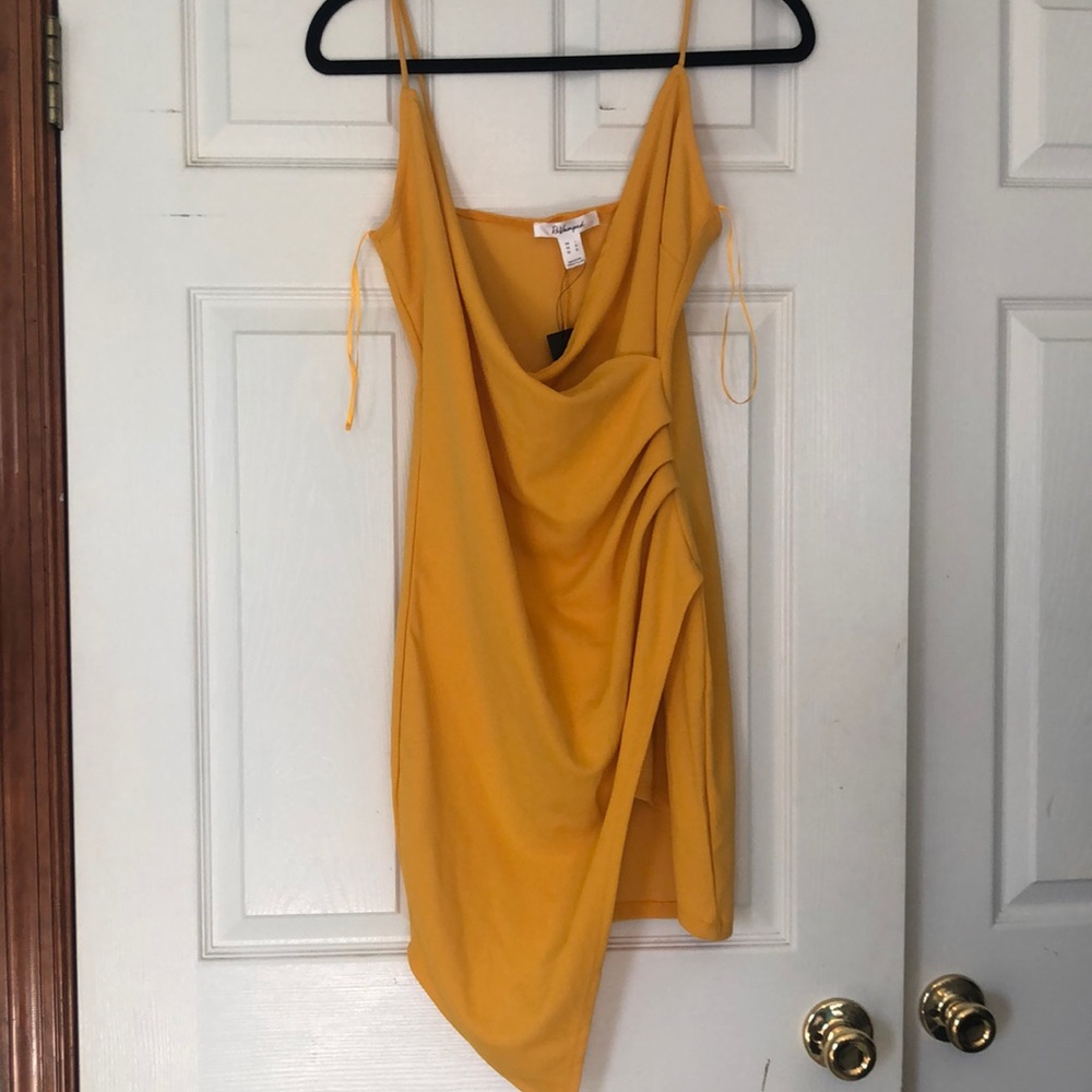 Yellow Slit Dress